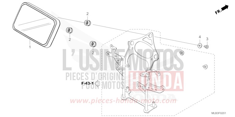 MESSGERAET (CB750AS/T/ACT) von Hornet 750 MAT JEANS BLUE METALLIC (PB417) von 2026